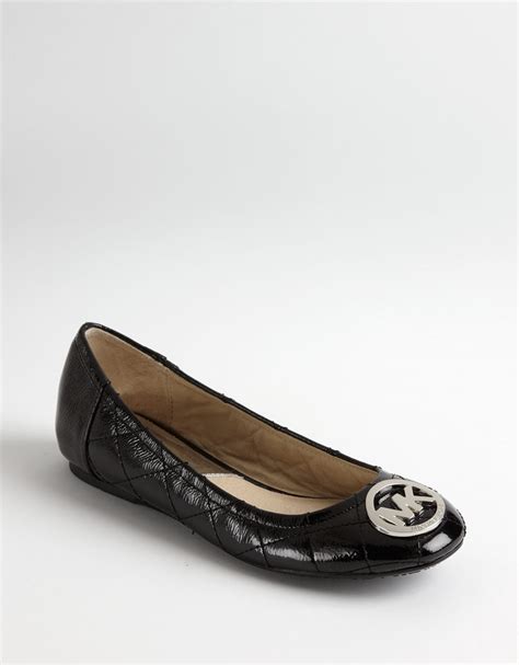 michael kors lillie flats black|michael kors quilted ballet flats.